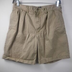Polo Ralph Lauren Chino Shorts Mens 34 Classic Fit 9" Pleated-Front Khaki Beige